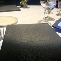Menu & table   at Truluck's in Dallas