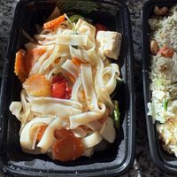 Drunken noodles  at De Rice in Johnston