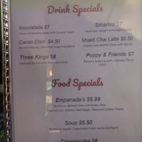 Special menu for our networking group event   at Cafe' Xocolatl in Sacramento