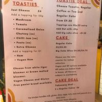 Drinks menu + deals at Clouds in My Coffee in Todmorden