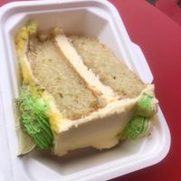 Lime & Mango drizzle (vegan) at Clouds in My Coffee in Todmorden