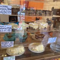 Vegan cake options  at Clouds in My Coffee in Todmorden