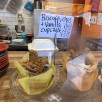 Vegan biscoff cupcake  at Clouds in My Coffee in Todmorden