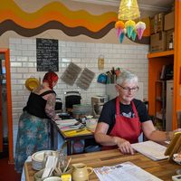 Very friendly ladies at Clouds in My Coffee in Todmorden