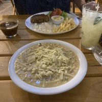 Jaca risotto and Brazilian plate  at Moo Veggie Food in Porto Alegre