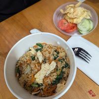 Nasi goreng made vegan at DPS - Little Eats Bali Airport in Tuban