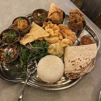 Vegan thali   at Indian Brewery in Birmingham