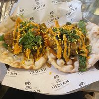 Potato and aubergine  at Indian Brewery in Birmingham