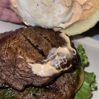 Flying saucer burger  #Veganuary at Walt Disney World - Sci-Fi Dine-In Theater Restaurant in Lake Buena Vista