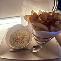 Spinach & artichoke dip with house made chips   at Walt Disney World - Sci-Fi Dine-In Theater Restaurant in Lake Buena Vista
