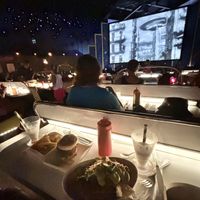 our seat   at Walt Disney World - Sci-Fi Dine-In Theater Restaurant in Lake Buena Vista