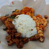 Buffet - some very spicy options! at Kehidupan Tidak Pernah Berakhir in Bandung