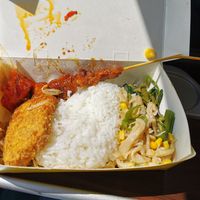 Lunchbox for our train to jogja at Kehidupan Tidak Pernah Berakhir in Bandung