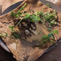 Galette Champignons at Restaurant Jules Verne in Koenigswinter