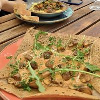  Champignon- galette en pilzgulasch  at Restaurant Jules Verne in Koenigswinter