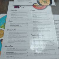 Menu side 1, pasta on other side, forgot to take pic at Tartoni Ristorante in Porto Alegre