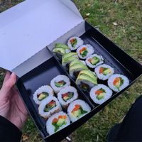 Vegan sushi box. at Usushi in Ushuaia