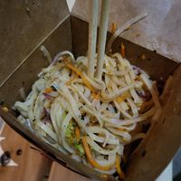 Rice noodles with bankok sauce at Woking Thai Food in Porto Alegre