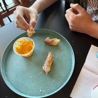 Pretzel devoured in seconds  at Coned Pizza in Meridian