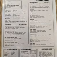 Drinks menu at The Rogue & Rascal in Port Lincoln