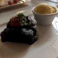 Vegan brownie at Pepperone Pizza y Pasta in Gran Canaria