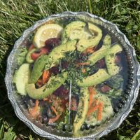 Avocado salad  at Amanouz Café in Northampton