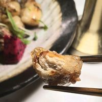 Honey Yuzu Crispy Fried Mock Chicken - close-up at Luna Lu in Sydney