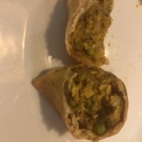 Vegetable samosas  at Taj Mahal in Bogota