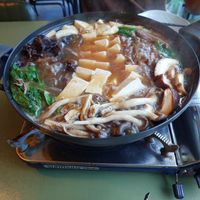Mushroom hot pot 🍄🫕 at Lan's Kitchen in Jeju