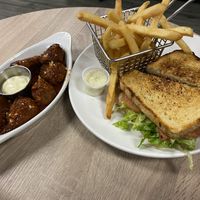 BLT and wings   at Viva Vegan Diner in Upland