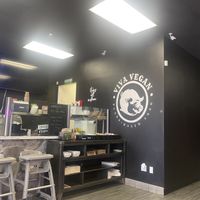 Utensil and Takeaway Station w/Viva Vegan Logo  at Viva Vegan Diner in Upland