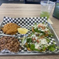 Sope Plate w/Rice and Beans (Could Have Used Salt imo)  at Viva Vegan Diner in Upland
