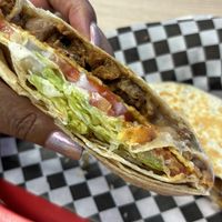 Crunchwrap w/asada 🔥  at Viva Vegan Diner in Upland