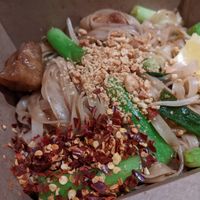 Vegan pad Thai with tofu at TING THAI CARAVAN in Edinburgh