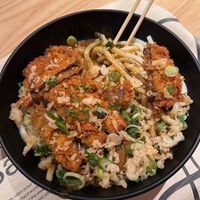 Veganuary Aubergine Katsu Curry Udon  at Marugame Udon in Bromley