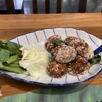 Spicy balls (very spicy)  at ros'niyom in Bangkok