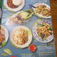 Page 2 of “vegetarian” menu with plant based “meats”   at ros'niyom in Bangkok