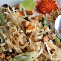 Vegan pad thai.  at Drunken Sailors in Koh Lanta