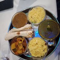 Vegetarian Thali at Taj Mahal in Graz