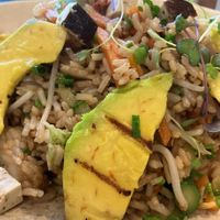 Vegan chaufa at Taypá in Brasilia