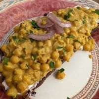 Scrambled Chickpeas at Remedy Coffee Shop in York