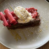 Rhubarb and lemon French toast 💛  at Remedy Coffee Shop in York