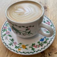 Latte at Remedy Coffee Shop in York