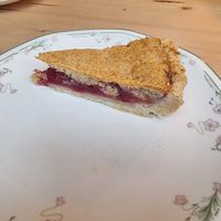 Plum frangipane at Remedy Coffee Shop in York