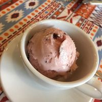 pomegranate ice cream - so delicious  at Loving Hut - Hairlatte in Busan