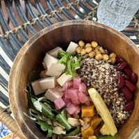 Self created vegan buddha bowl  at Hayahay Cafe in El Nido