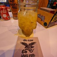 Frozen mango and passionfruit mojito #Veganuary at Rockabilly Burger Bar - Las Canteras in Gran Canaria