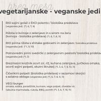 Vegetaria & vegan section  at Gostilna Krpan in Smarje Pri Jelsah