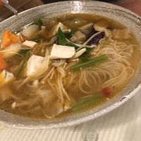 sesame oil thin noodles at Loving Hut 愛家 - QingZhong St in Tainan