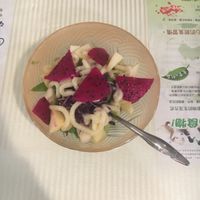 (Really) small salad as a starter  at Loving Hut 愛家 - QingZhong St in Tainan